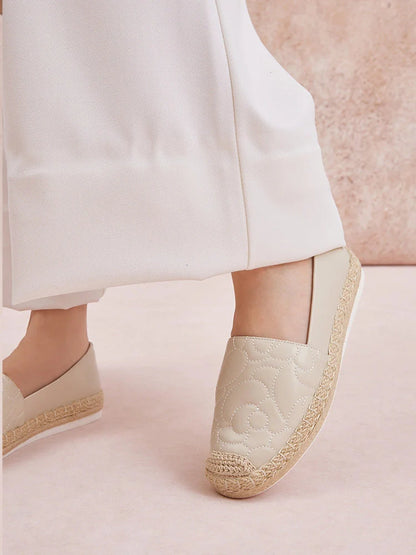 PAZZION, Zuma Quilted Espadrilles, Beige