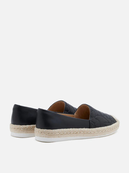 PAZZION, Zuma Quilted Espadrilles, Black