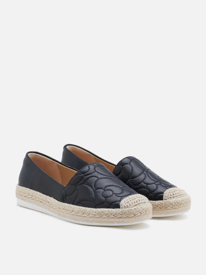 PAZZION, Zuma Quilted Espadrilles, Black