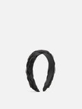 PAZZION, Adelaide Braided Mesh Hair Band, Black