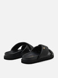 PAZZION, Della Slip On Slide Sandals, Black